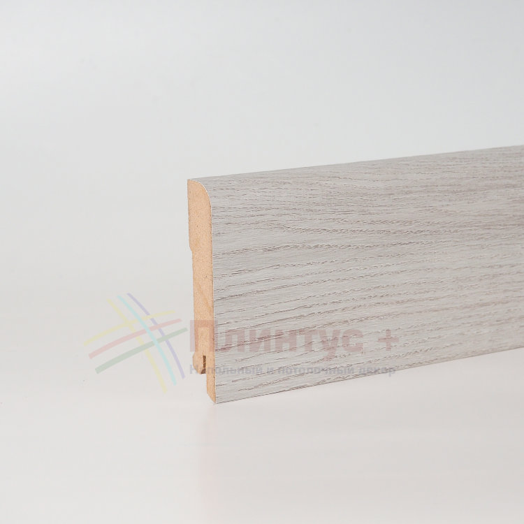 Плинтус DeArtio Best B202-05 Дуб янтарный светло-серый (80x16x2050 мм)