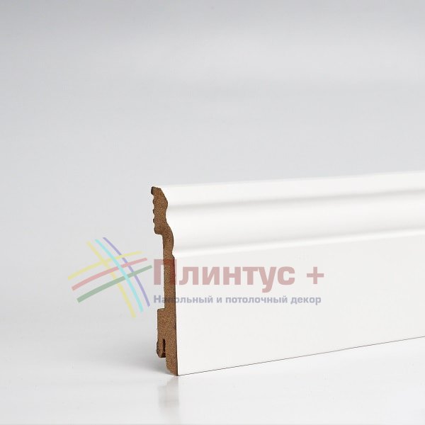 Плинтус Pedross МДФ белый фигурный глянцевый (100x18x2500 мм)
