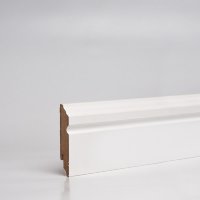 Плинтус TeckWood Белый фигурный (80x16x2150 мм)